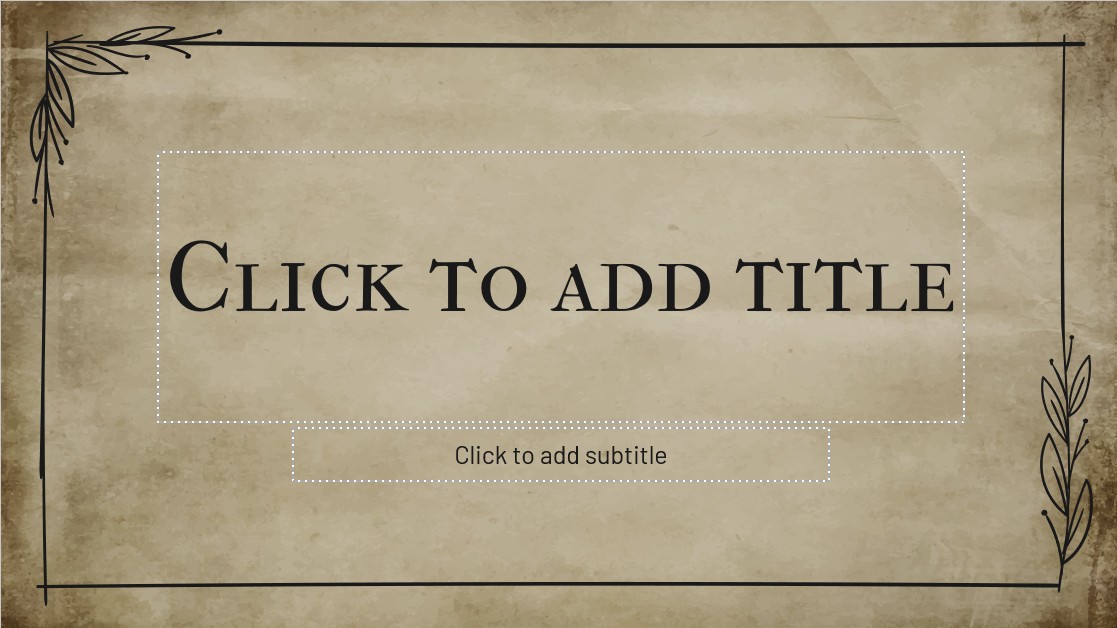 Vintage template
